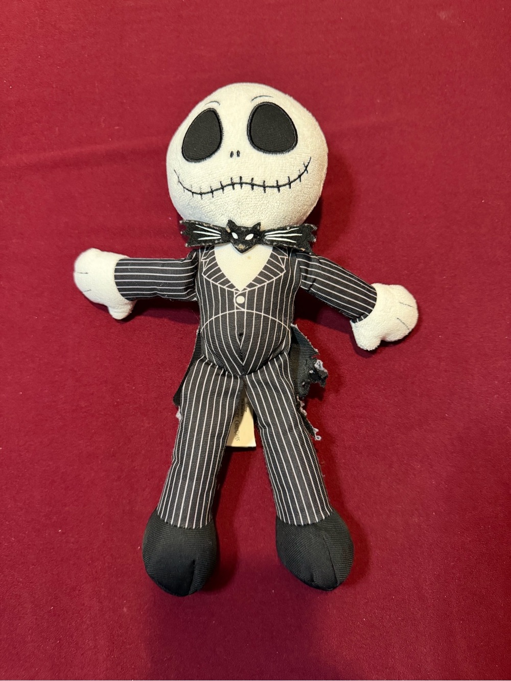 Disney Black & White Pinstripe Jack Skellington Plush Costume